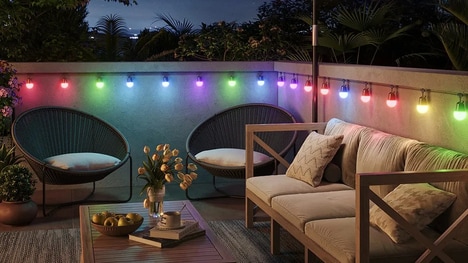 Connected Exterior String Lights