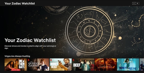 Zodiac Streaming Watchlists