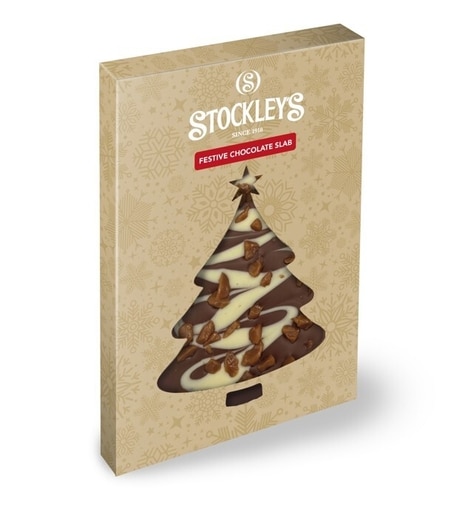 Festive Hand-Decorated Chocolate Slabs