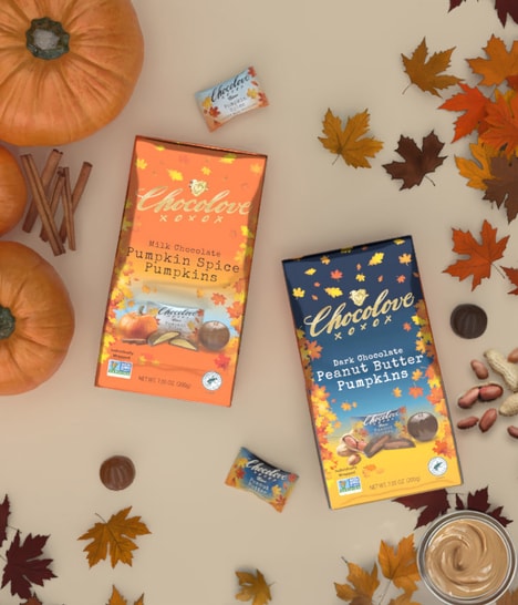 Pumpkin-Shaped Chocolate Confections