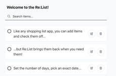 Shared Shopping Lists