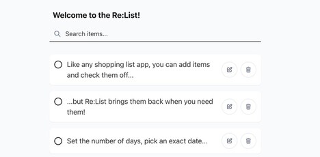 Shared Shopping Lists
