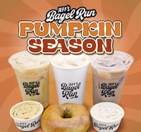 Pumpkin-Themed Bagel Menus Image 1