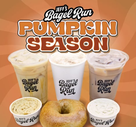 Pumpkin-Themed Bagel Menus