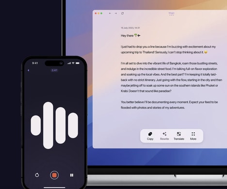 Speech-to-Text Writing Tools