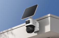 Triple-Lens Solar-Powered Security Cameras