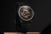 Shimmering Rotating Art Timepieces