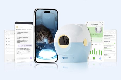 Self-Flushing Smart Cat Toilets