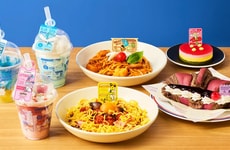 Travel-Themed Anime Cafe Menus