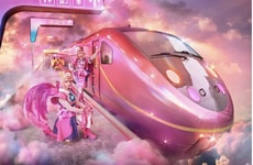 Futuristic Train Cafes