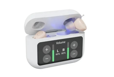Touchscreen-Equipped Hearing Aids