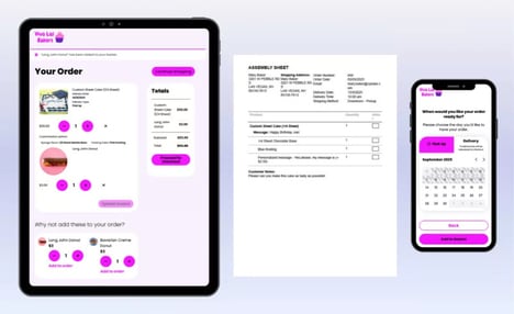 Custom Bakery Ordering Interfaces