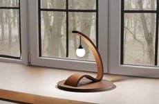 Sculptural Wooden Lamps