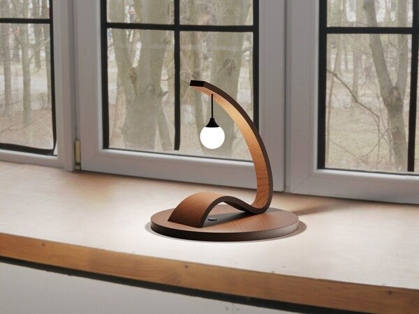 Sculptural Wooden Lamps