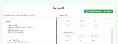 Automated Spreadsheet Generators