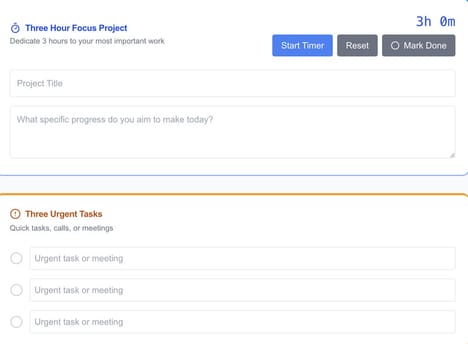 Focused Task Managers