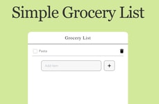 Collaborative Grocery Planners