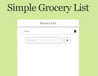 Collaborative Grocery Planners