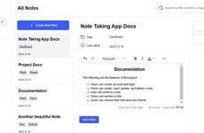 Accessible Note Managers