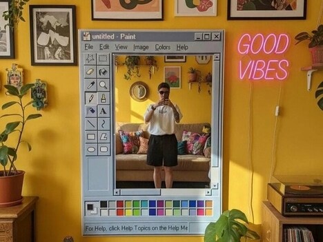 Colorful Retro Pixel Mirrors