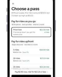Prepaid Rideshare Passes