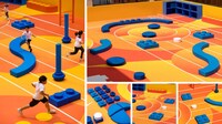 Bright Playful Sport Playgrounds Image 2