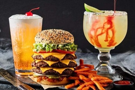 Indulgent Halloween Burger Menus