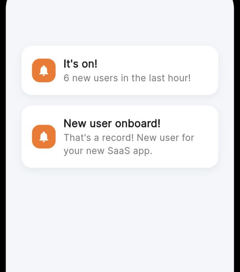User Signup Alerts