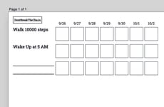 Goal Tracking Templates