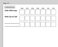 Goal Tracking Templates