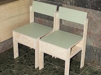 Wooden Twin Chair Designs Image 2