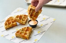 Zesty Pickle-Infused Waffles