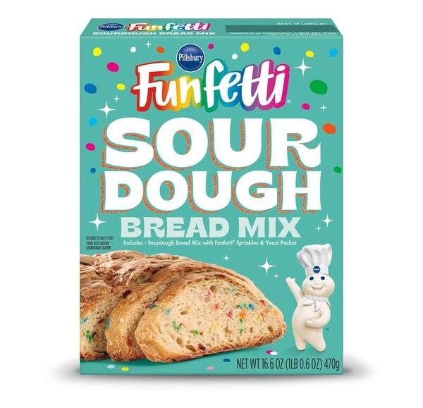 Sprinkle-Infused Sourdough Mixes: Pillsbury's Funfetti Sourdough Bread ...