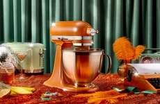 Glittery Orange Stand Mixers