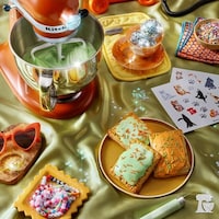Glittery Orange Stand Mixers Image 2