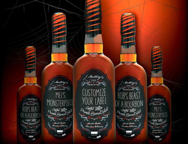 Dressed-Up Bourbon Bottles
