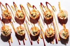 Pink-Hued Cancer Awareness Sushis