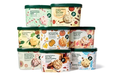 Wintery Holiday Ice Creams