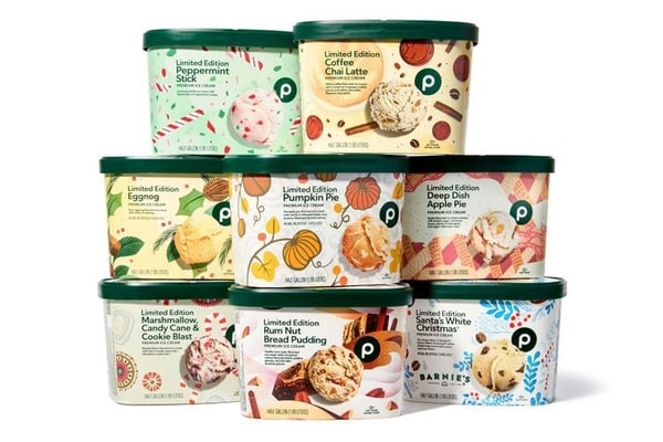 Wintery Holiday Ice Creams