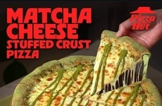 Cheesy Matcha-Packed Pizzas