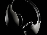 Futuristic Vintage Headphones Image 1