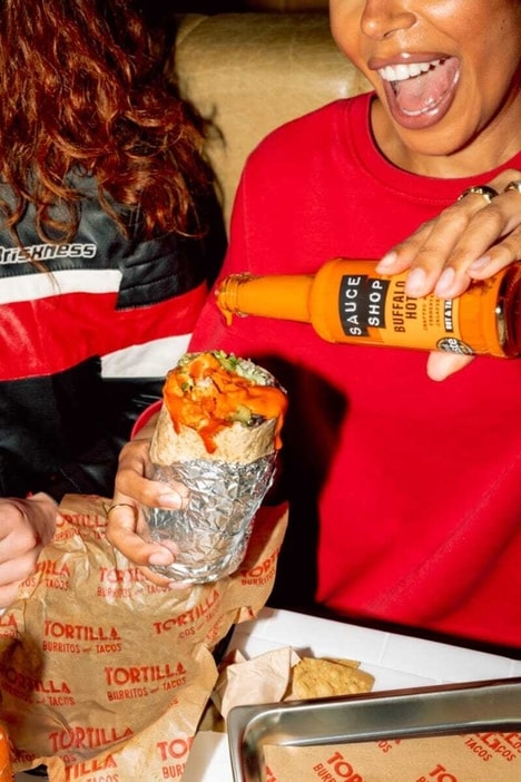 Spicy Sauce-Packed Burritos