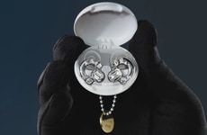 Opulent Crystal-Covered Earplugs