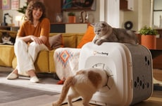 Automated Grooming Cat Houses