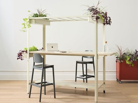 Integrated Planter Worktables