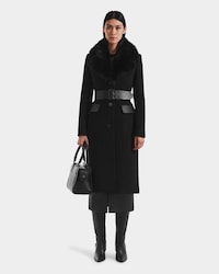Belted Wool Coats Image 1