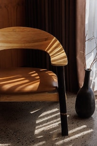 Curved Bamboo Chairs Image 1