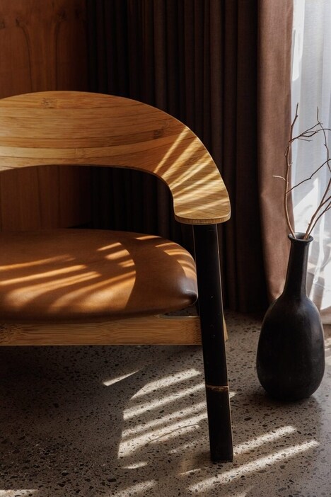 Curved Bamboo Chairs