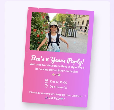 Digital Event Invitations