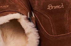 Shearling-Lined Suede Slippers